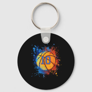 Porte-clés 10 Years Old 10 Birthday Basketball Poison For Boy