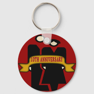 Porte-clés 10ème Cadeaux d'anniversaire de mariage