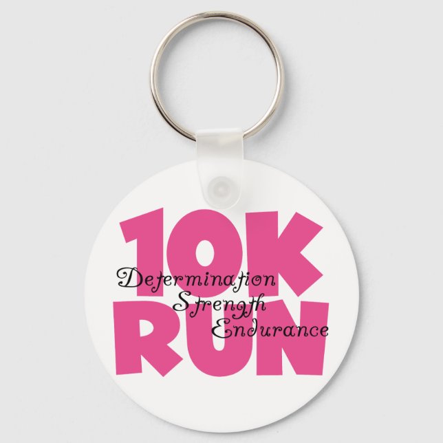 Porte-clés 10K Run Sport Rose (Recto)