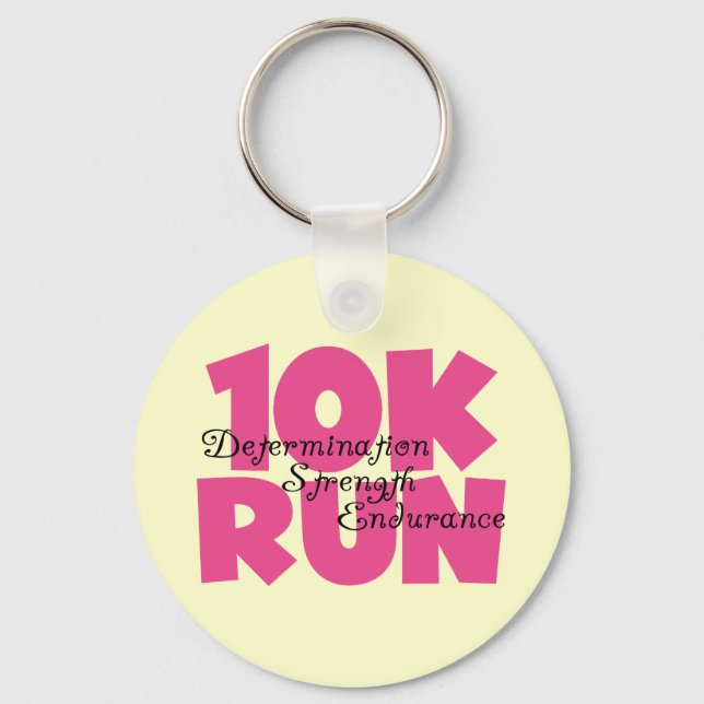 Porte-clés 10K Run Sport Rose (Recto)