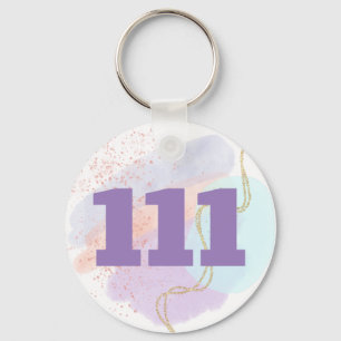 Porte-clés 111 Aligner et Manifest Numéros d'ange Vibes haute