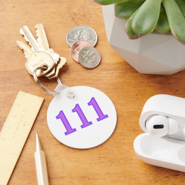 Porte-clés 111 Nombre Angélique Bénédictions (Bureau)