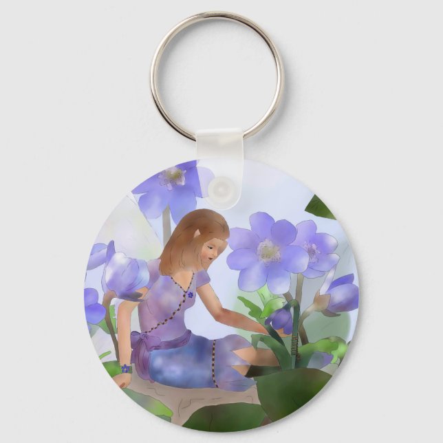 Porte-clés 11 avec fleur de foie (Recto)