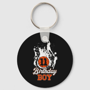 Porte-clés 11e anniversaire Bysketbyll thème Anniversaire gar