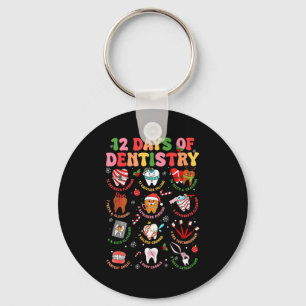 Porte-clés 12 Jours De Dentisterie Dentiste Noël Dent Noël