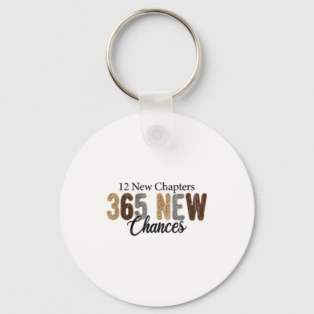 Porte-clés 12 New Chapters 365 New Chances  (Recto)