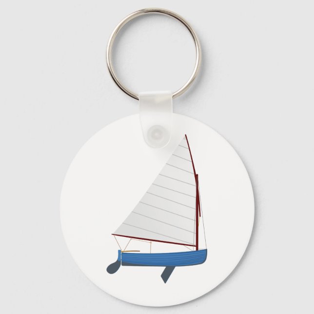 Porte-clés 12 Pied Voile Dinghy (Recto)