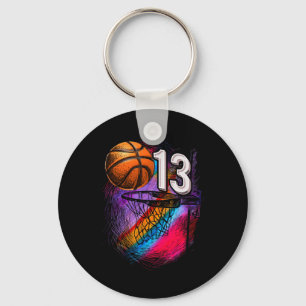 Porte-clés 13 ans 13e anniversaire Basketball Ado officiel