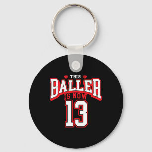 Porte-clés 13e anniversaire de basketball Lover 13 ans Annive