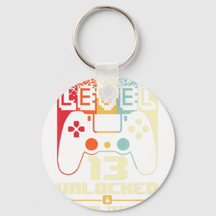 Porte-clés 13e anniversaire Gift Boys Niveau 13 déverrouillé