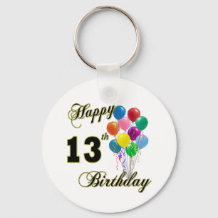Porte-clés 13èmes cadeaux d'anniversaire et habillement