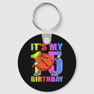 Porte-clés 15 ans 15e Basketball Anniversaire Thème B