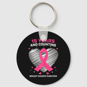 Porte-clés 15 ans Cancer Cadeaux gratuits 15 ans Cancer du se