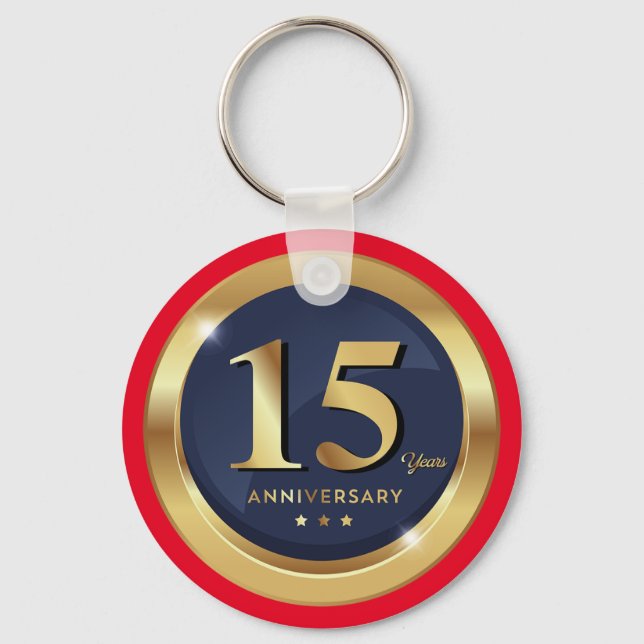 Porte-clés 15e anniversaire de mariage  (Recto)