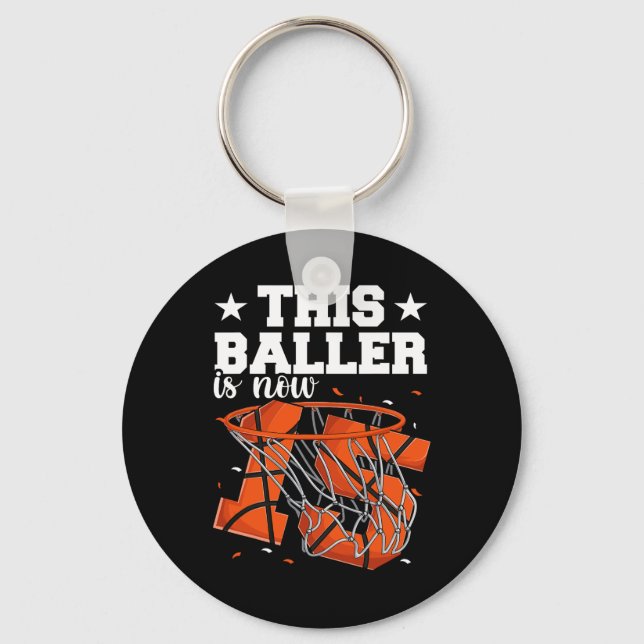 Porte-clés 15e anniversaire garçons de basket-ball (Recto)