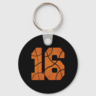 Porte-clés 16e anniversaire Basketball Garçons Enfants