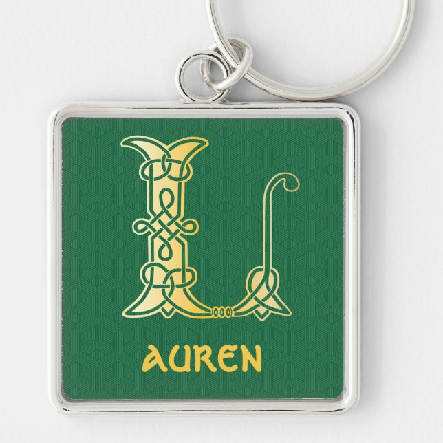 Porte-clés 16e siècle Celtic Knot Capitale décorative L (Devant)