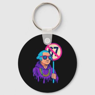 Porte-clés 1776 Plus de 67 Meme Drôle George Washington Drip