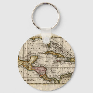 Porte-clés 1790 Map of The West Indies by Dilly and Robinson