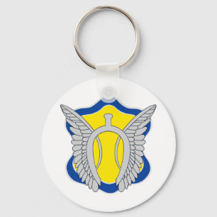 Porte-clés 17e timbre couleur du régiment de cavalerie