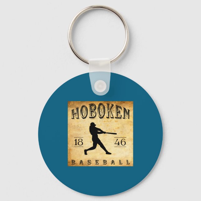 Porte-clés 1846 Hoboken New Jersey Baseball  (Recto)