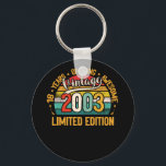 Porte-clés 18 Year Old Gifts Vintage 2003 18th Birthday<br><div class="desc">18 Year Old Gifts Vintage 2003 18th Birthday</div>