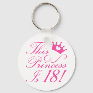 Porte-clés 18e anniversaire Princesse