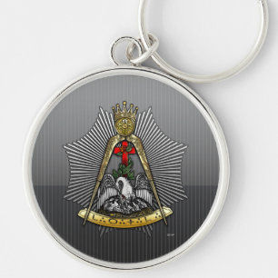 Porte-clés 18ème Degré : Chevalier de la Croix Rose