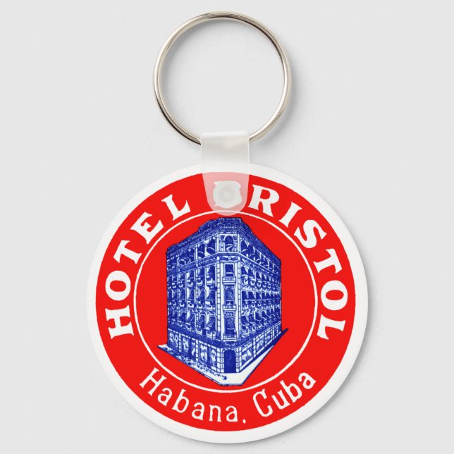 Porte-clés 1930 Hotel Bristol Cuba (Recto)