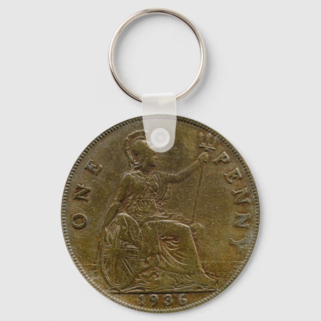 Porte-clés 1936 British penny keychain (Recto)