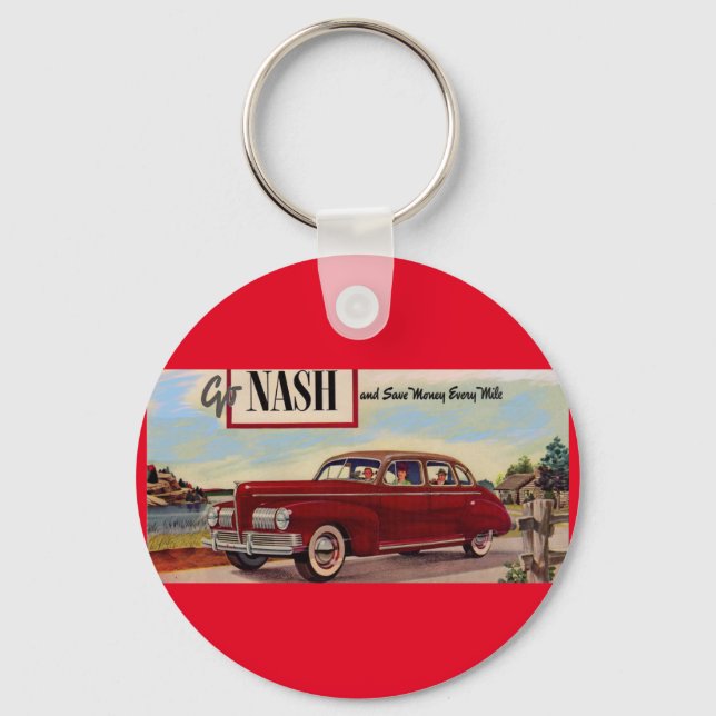 Porte-clés 1941 Nash automobile ad (Recto)