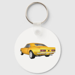 Porte-clés 1967 Camaro SS : Finition jaune : 3D Modèle :