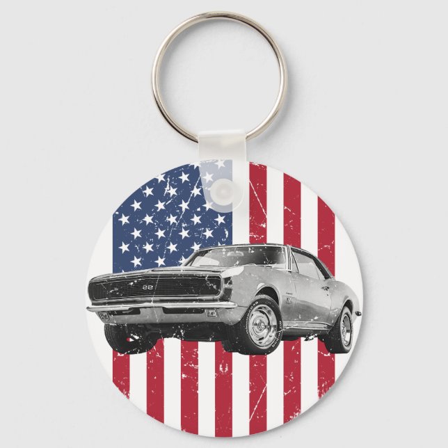 Porte-clés 1967 Chevrolet Camaro SS 396 (Recto)