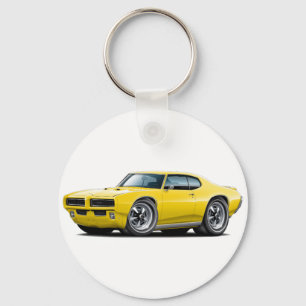 Porte-clés 1968-69 voiture jaune de GTO