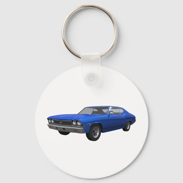 Porte-clés 1968 Chevelle SS: Blue Finish (Recto)
