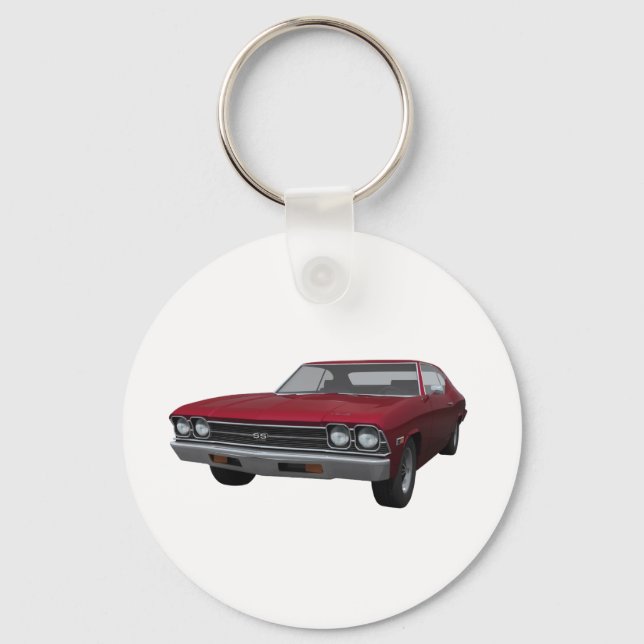 Porte-clés 1969 Chevelle SS : Candy Apple Finish (Recto)