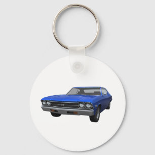 Porte-clés 1969 Chevelle SS : Finition bleue