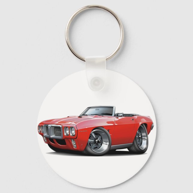 Porte-clés 1969 Firebird Red Convertible (Recto)