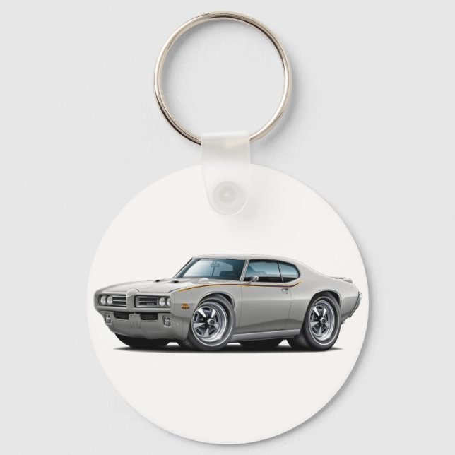Porte-clés 1969 GTO Juge Silver Car (Recto)