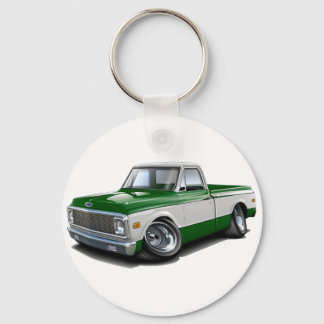 Porte-clés 1970-72 Chevy C10 Green-White Truck