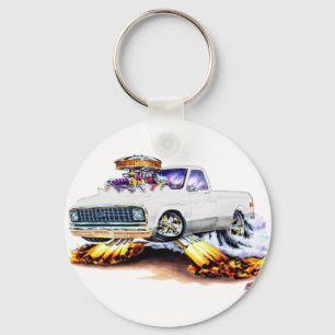 Porte-clés 1970-72 Chevy C10 White Longbed