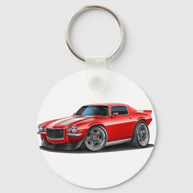 Porte-clés 1970-73 Camaro Red/Wht (Recto)