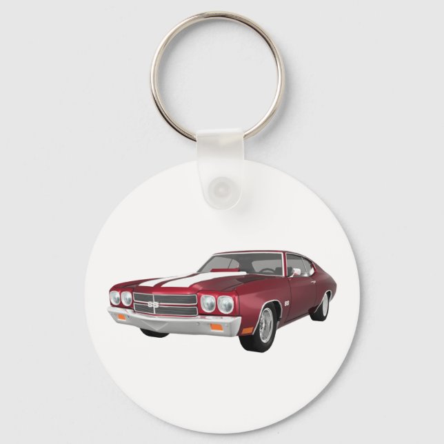 Porte-clés 1970 Chevelle SS : Candy Apple Finish : (Recto)