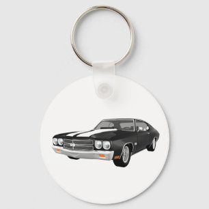 Porte-clés 1970 Chevelle SS : Noir Finish :