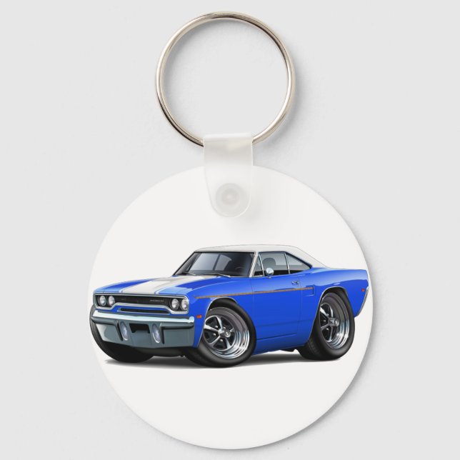 Porte-clés 1970 Roadrunner Blue-White Top (Recto)