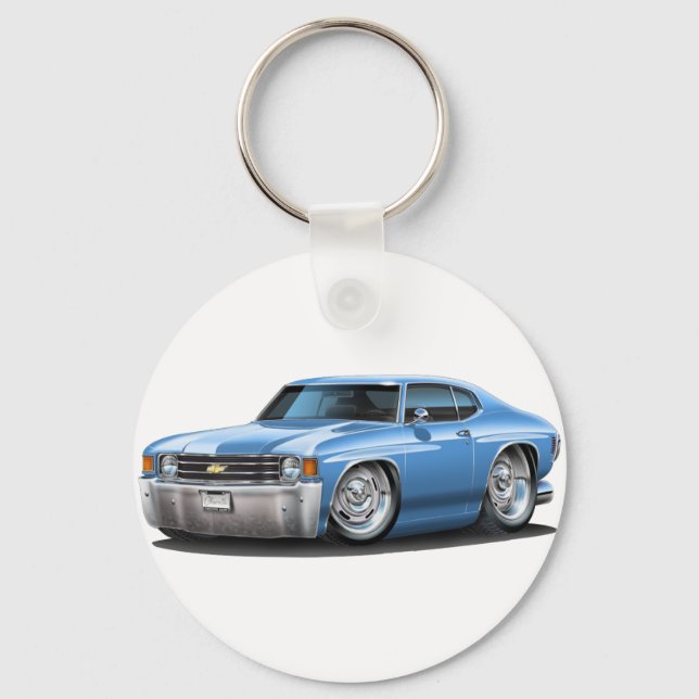 Porte-clés 1971-72 Chevelle Lt Blue Car (Recto)