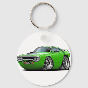 Porte-clés 1971-72 Voiture Lime-Black Roadrunner