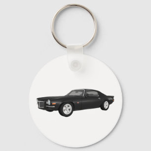 Porte-clés 1972 Camaro Z28: Muscle Car: Black Finish