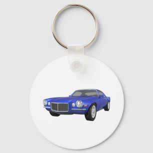 Porte-clés 1972 Camaro Z28 : Muscle Car : Blue Finish :