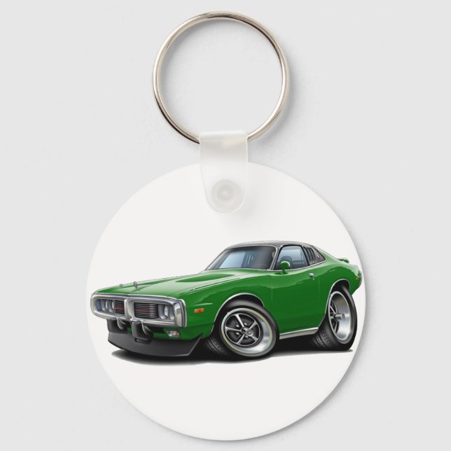 Porte-clés 1973-74 Chargeur Green-Black SE Car (Recto)
